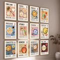 Global Cuisine Canvas Painting – Delicious Food Wall Art Poster – Ravioli, Ramen, Coffee & Pizza Prints for Modern Kitch