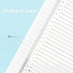 Calligraphy Stencil Ruler Transparent Writing Template Straight Line Handwriting Guide