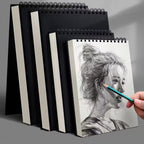 30-Sheet spiral bound sketchbook Acid-Free Thick Drawing Paper Pad (A4, A5, A6; 8K/16K Options) for Sketching and Oil Pa