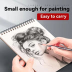 30-Sheet spiral bound sketchbook Acid-Free Thick Drawing Paper Pad (A4, A5, A6; 8K/16K Options) for Sketching and Oil Pa
