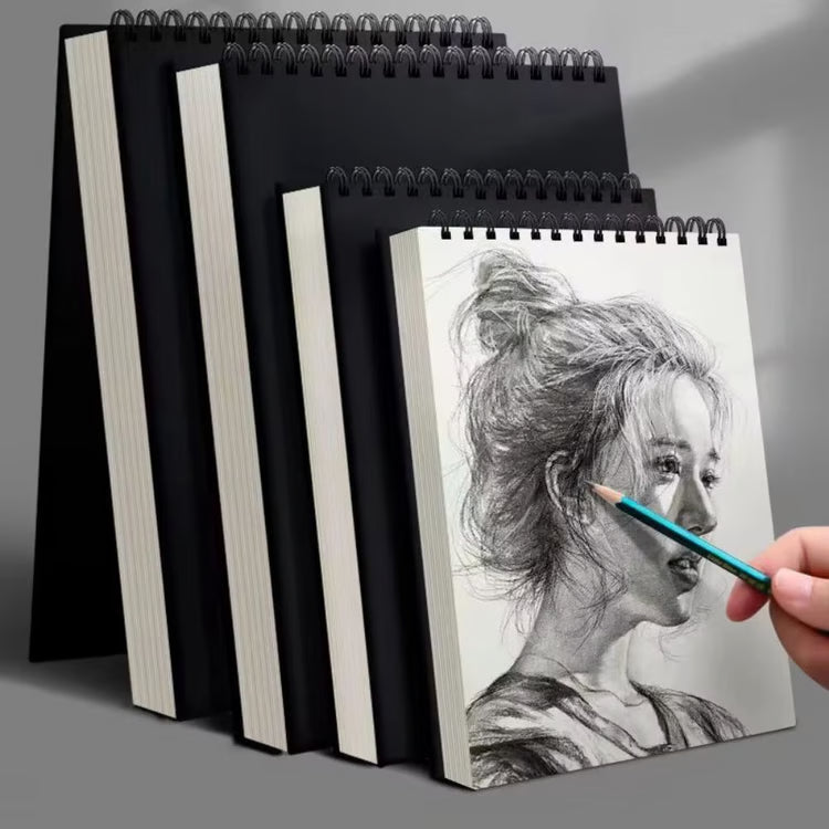 30-Sheet spiral bound sketchbook Acid-Free Thick Drawing Paper Pad (A4, A5, A6; 8K/16K Options) for Sketching and Oil Pa
