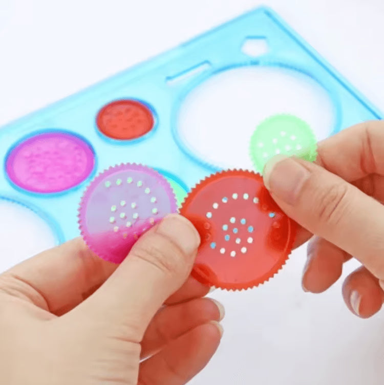 Creative Geometry Ruler Tool – Multifunctional Painting & Drawing Student Art Puzzle Tracer
