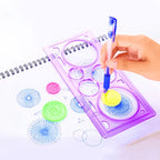 Creative Geometry Ruler Tool – Multifunctional Painting & Drawing Student Art Puzzle Tracer