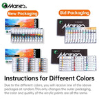Marie's 19 Piece Oil Paint Set with 12 Colors Pigments and 7 Brushes Artist Painting Kit
