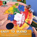 Marie's 19 Piece Oil Paint Set with 12 Colors Pigments and 7 Brushes Artist Painting Kit